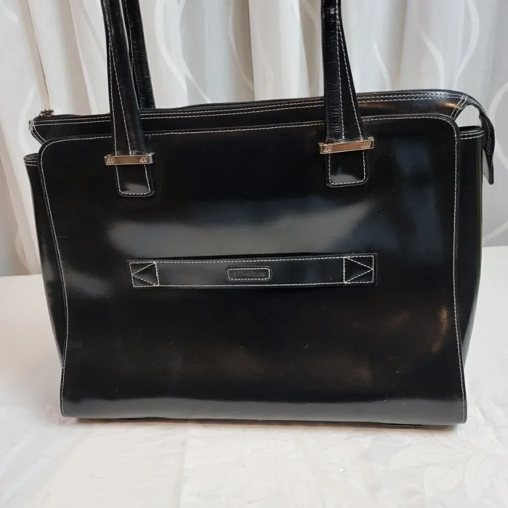 McKlein Verona Leather Laptop Briefcase